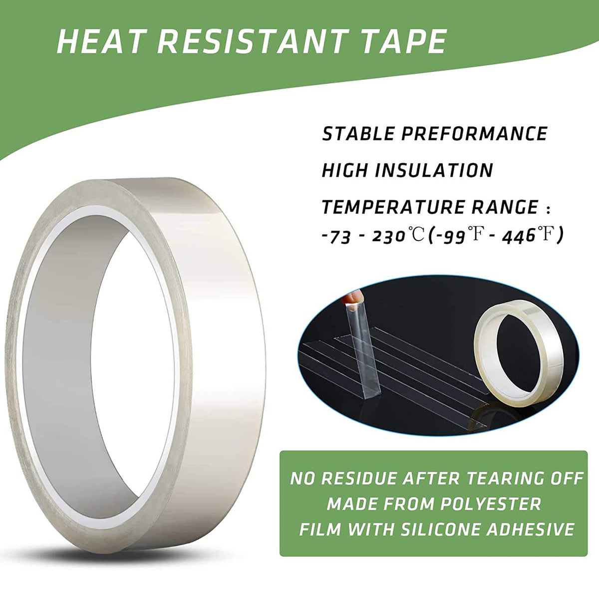 Heat Resistant Tape (Clear) (Sublimation) 20mm – Cheer Haven LLC.